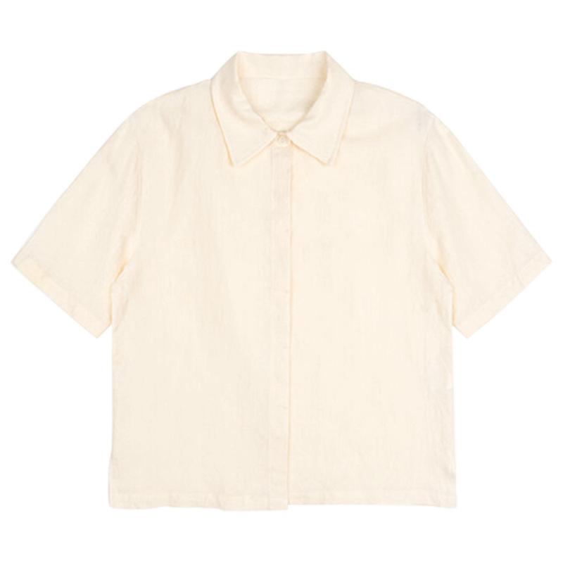 Short sleeve linen-blend shirt | Womens Shirts & Blouses Clothing Shirts & Blouses