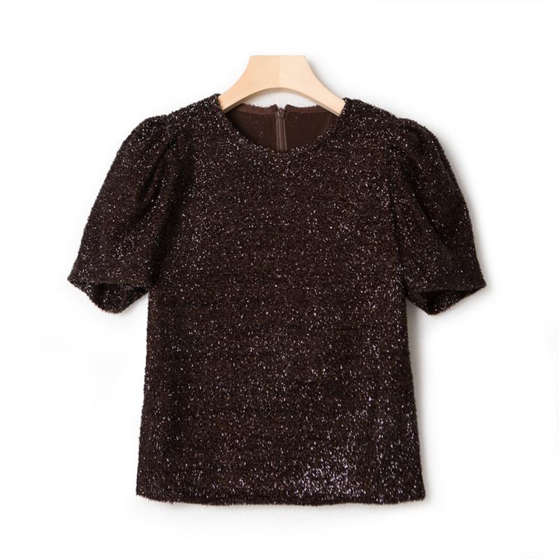 Short sleeve sequin t-shirt | Womens T-Shirts Clothing T-Shirts