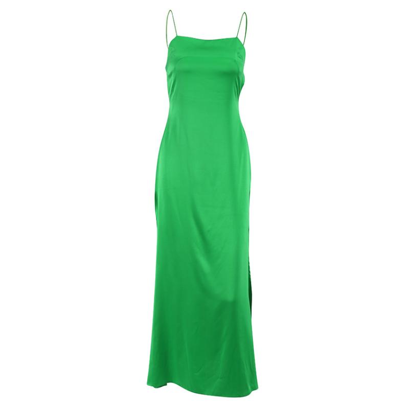 Side-slit satin dress | Womens Dresses & Jumpsuits Clothing Dresses & Jumpsuits