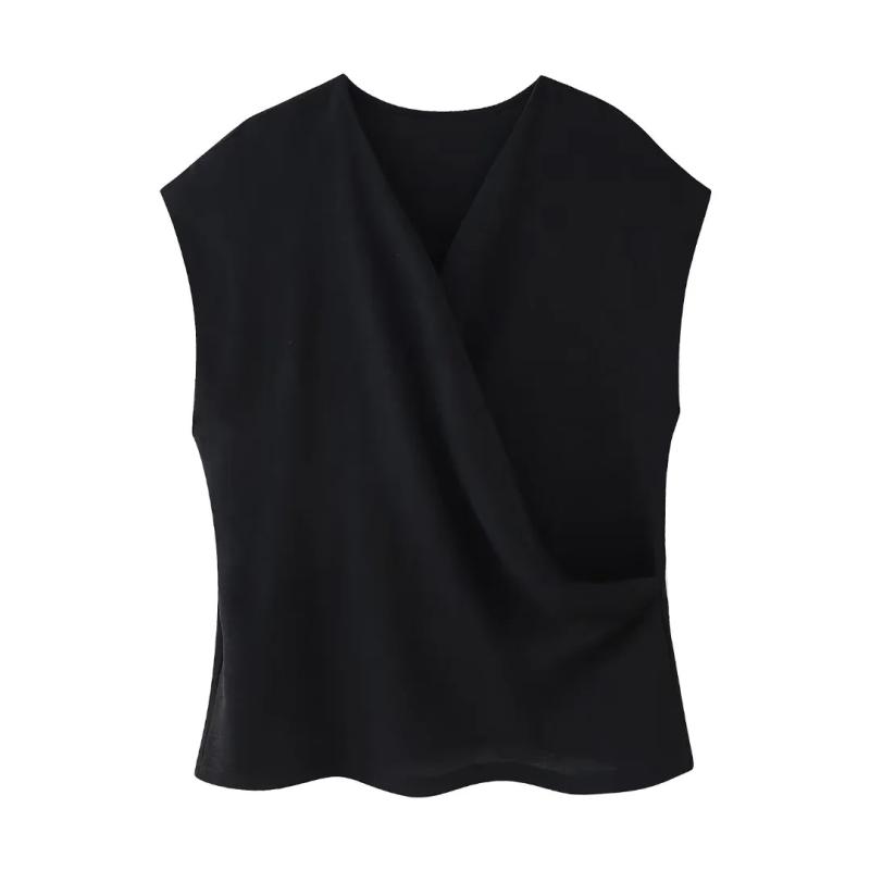 Sleeveless wrap blouse | Womens Shirts & Blouses Clothing Shirts & Blouses