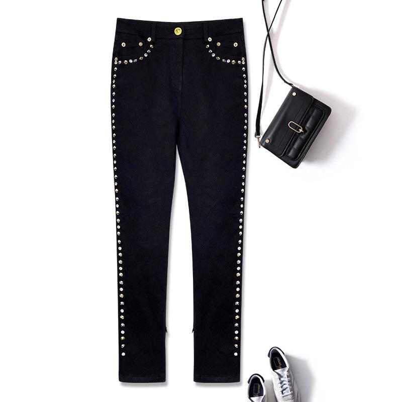 Straight-fit jeans with studs | Womens Jeans Clothing Jeans