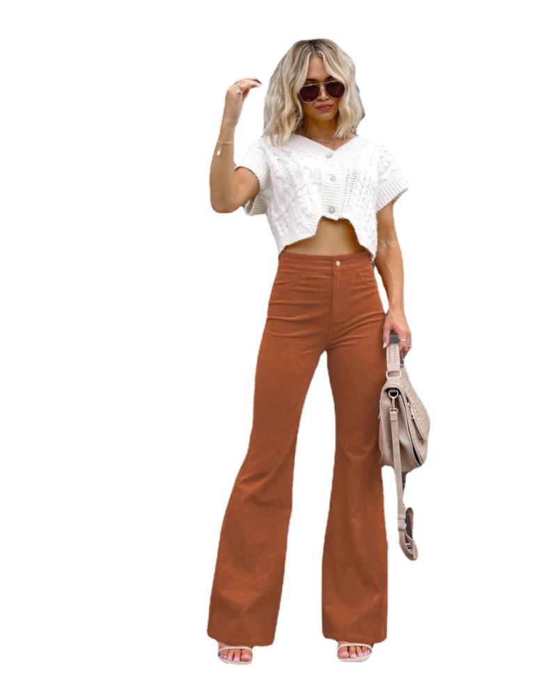 Straight-fit leather pants | Womens Trousers Clothing Trousers