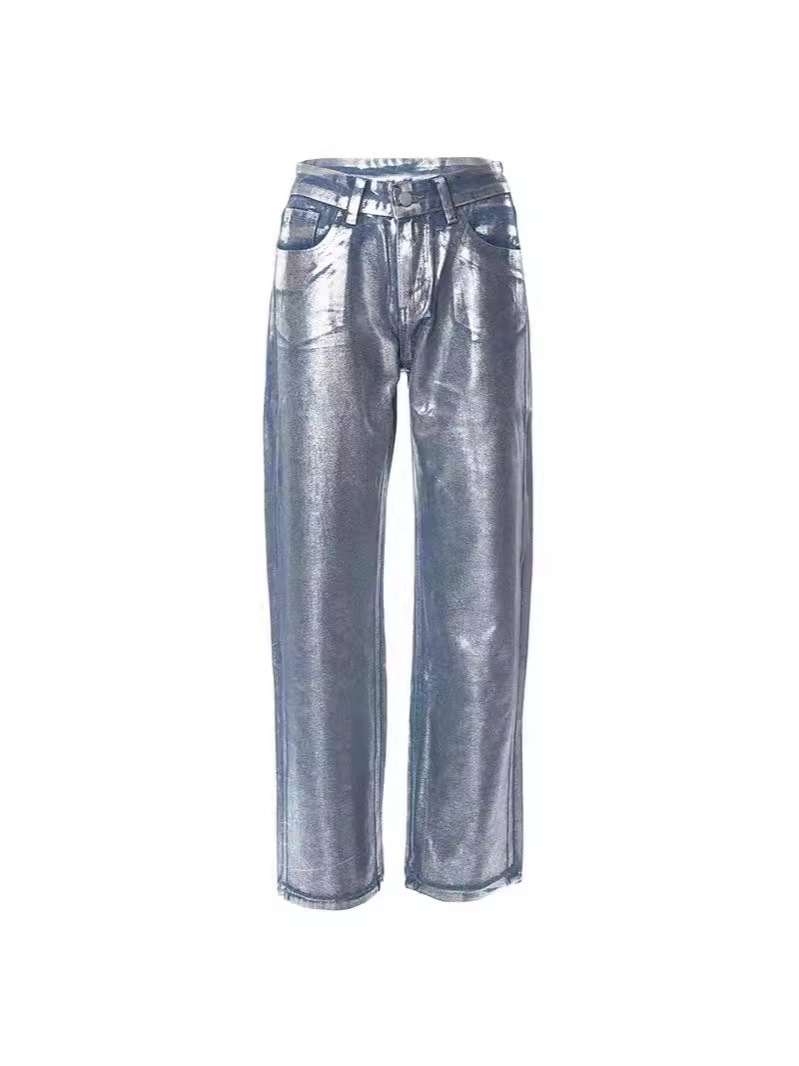 Straight foil jeans | Womens Jeans Clothing Jeans