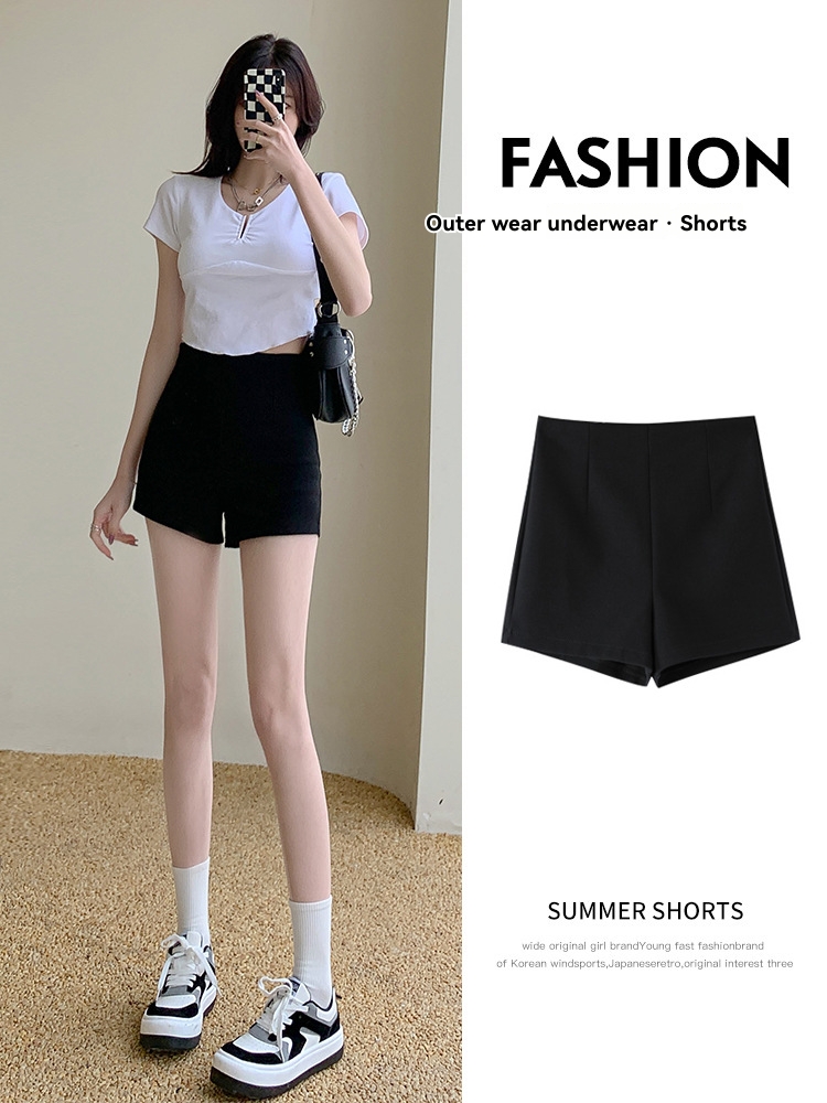 Straight mid-rise shorts | Womens Shorts Clothing Shorts