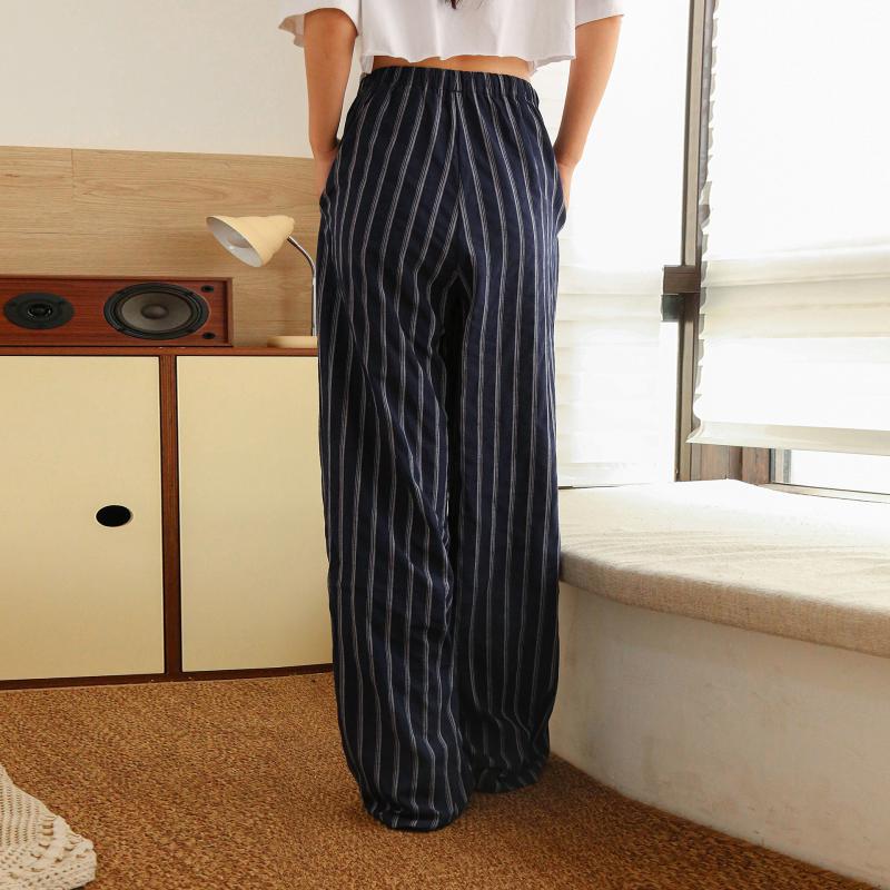 Straight striped pants | Womens Trousers Clothing Trousers