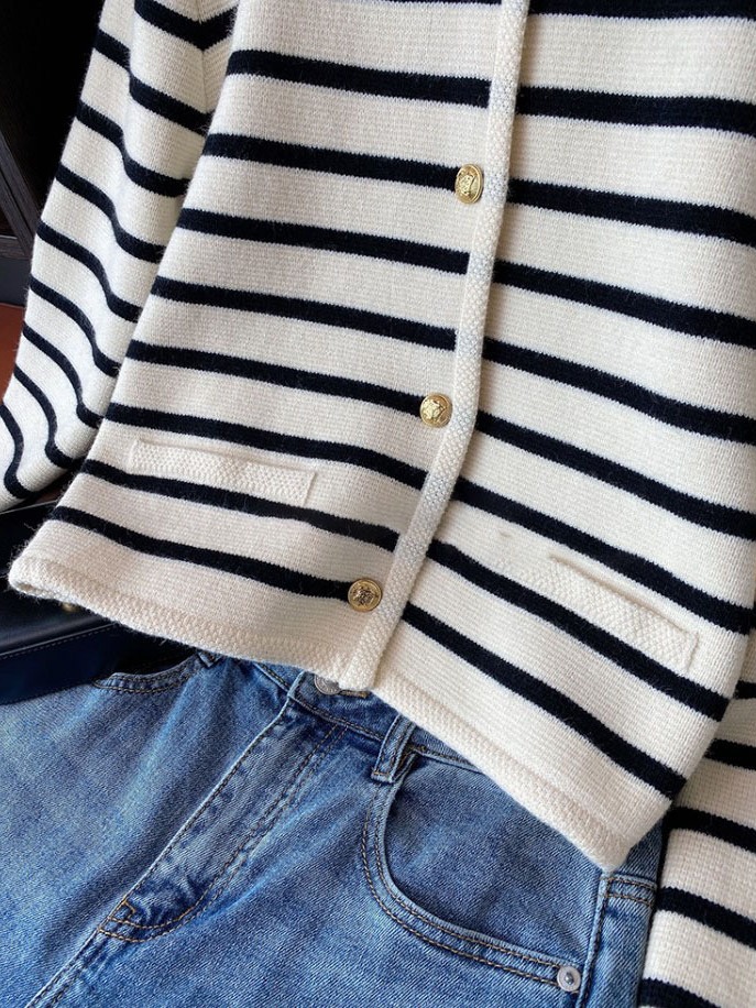 Striped cardigan with buttons | Womens Sweaters & Cardigans Clothing Sweaters & Cardigans