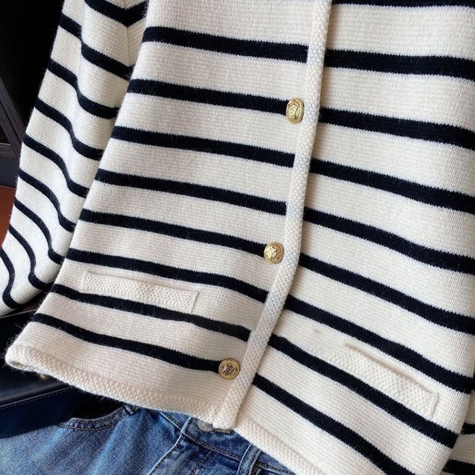 Striped cardigan with buttons | Womens Sweaters & Cardigans Clothing Sweaters & Cardigans