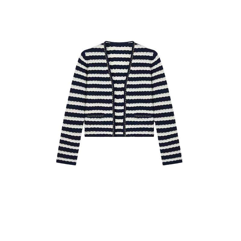 Striped cardigan with jewel buttons | Womens Jackets Clothing Jackets