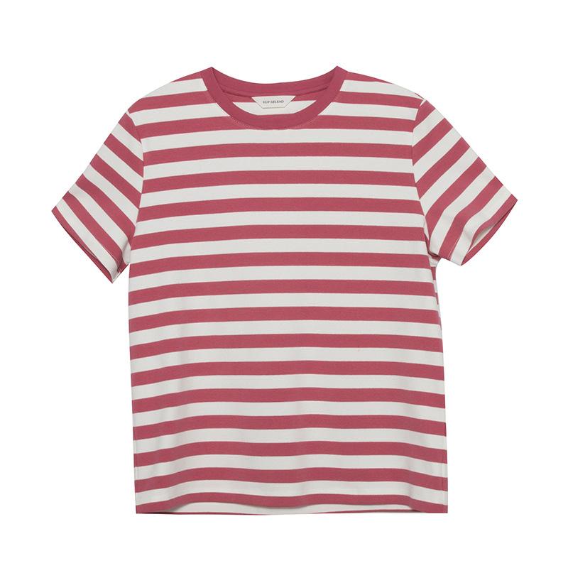 Striped cotton T-shirt | Womens T-Shirts Clothing T-Shirts