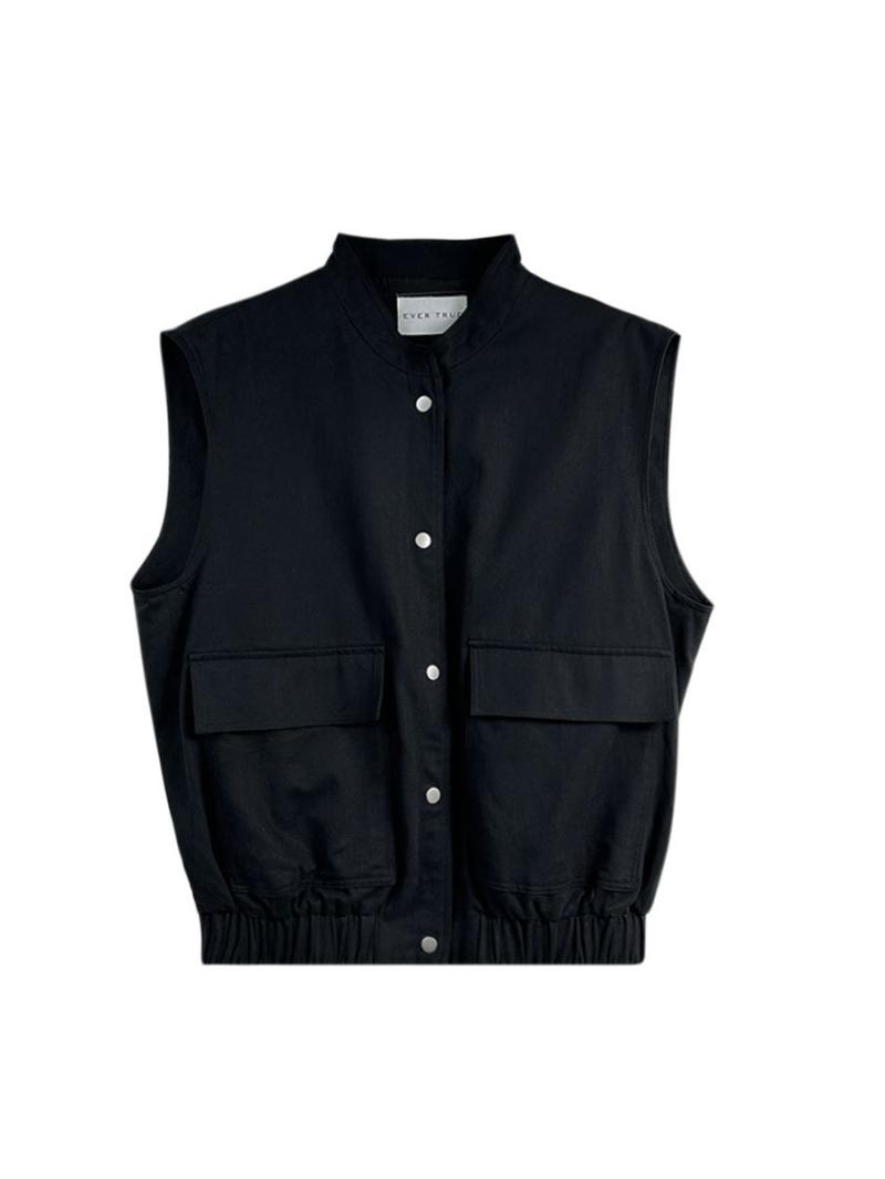 Textured vest with pockets | Womens Vests Clothing Vests