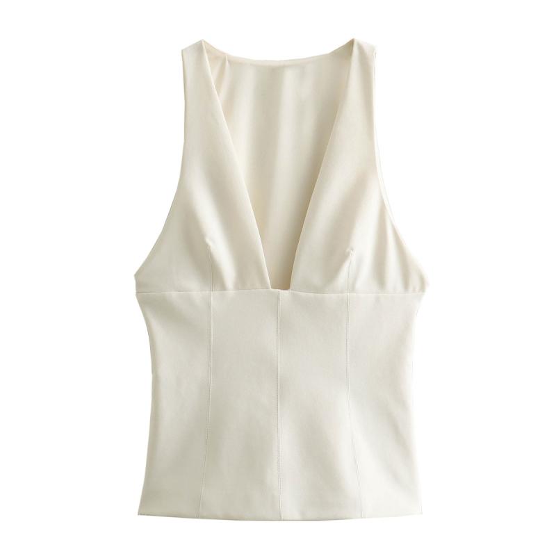 Top with wide straps | Womens Vests Clothing Vests