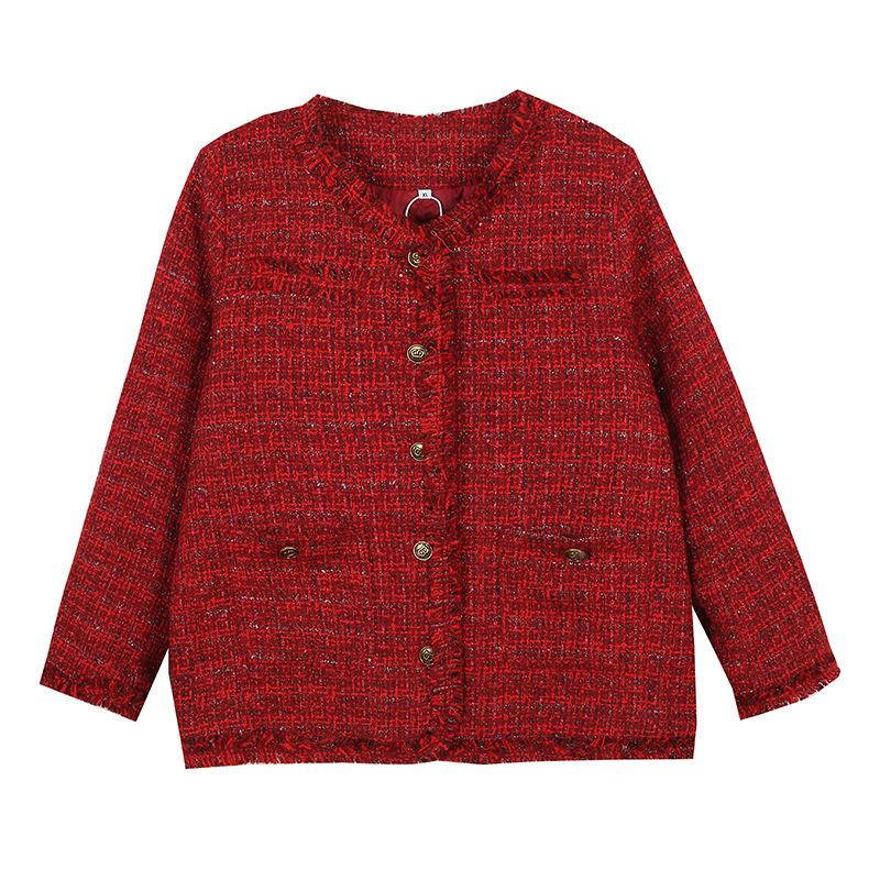 Tweed jacket with frayed ends | Womens Jackets Clothing Jackets