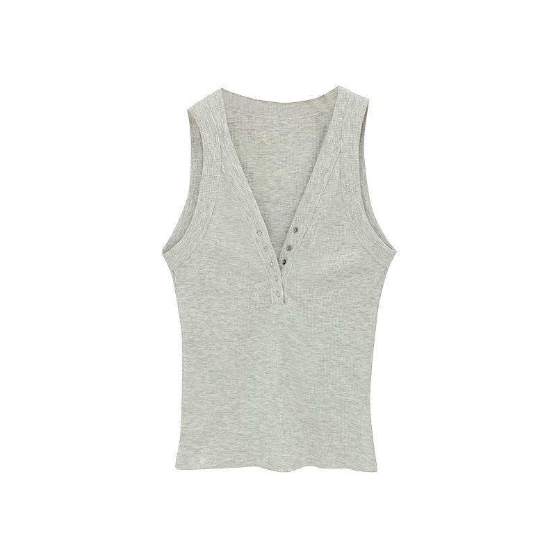 V-neck bodysuit with buttons | Womens Tops Clothing Tops