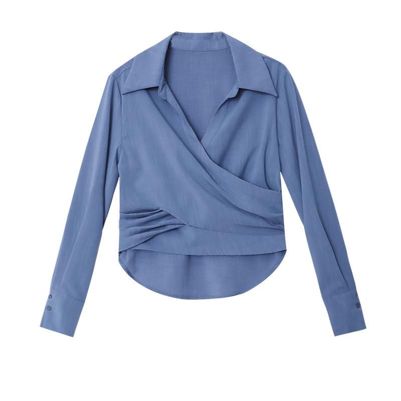 V-neckline wrap blouse | Womens Shirts & Blouses Clothing Shirts & Blouses