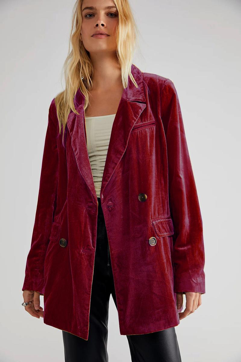 Velvet blazer | Womens Blazers Blazers Blazers