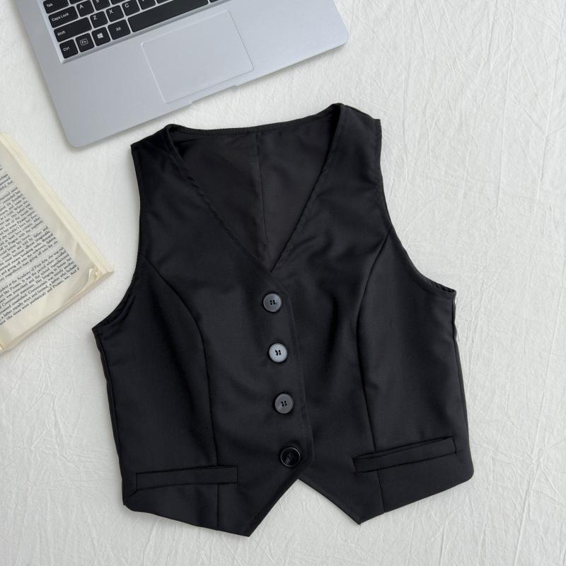 vest with buttons | Womens Vests Clothing Vests