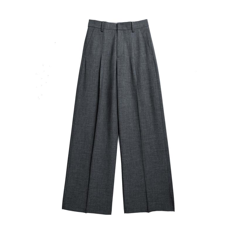 Wideleg pleated pants | Womens Trousers Clothing Trousers