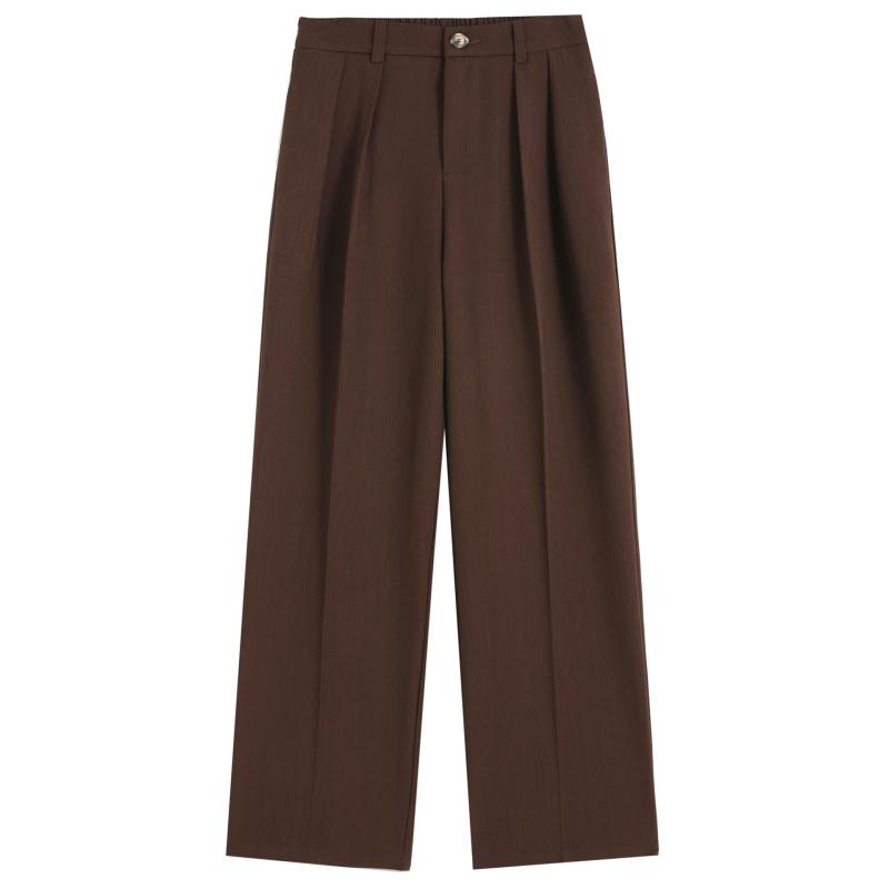 Wideleg pleated pants | Womens Trousers Clothing Trousers