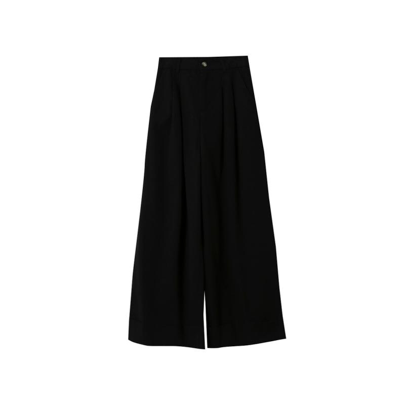 Wideleg pleated pants | Womens Trousers Clothing Trousers