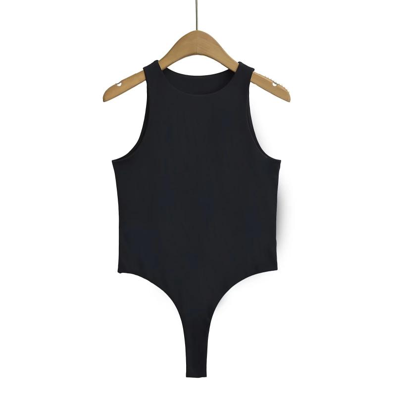 Sleeveless fitted bodysuit | Womens Tops Clothing Tops