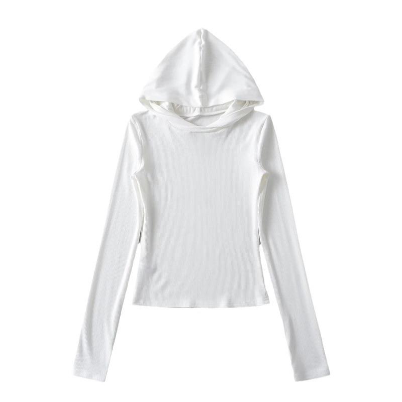 Long sleeve hooded t-shirt | Womens T-Shirts Clothing T-Shirts