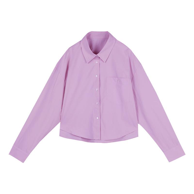 Oversized shirt with contrasting hem | Womens Shirts & Blouses Clothing Shirts & Blouses